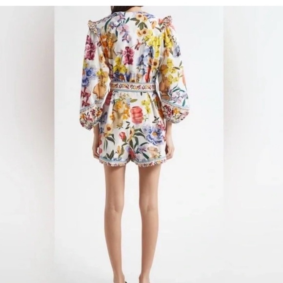 New FARM Rio Floral garden Romper XS - Picture 2 of 7